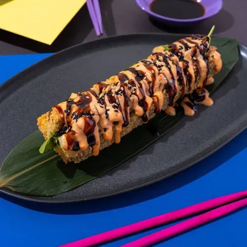 Hot-Dog Japanez cu Somon prăjit